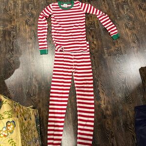 Happt Hannas Red and White Striped Pajama Set